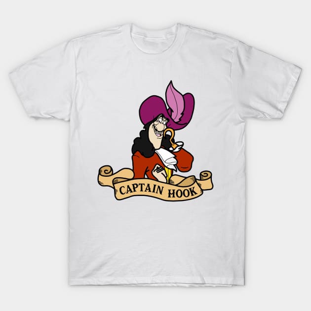 Captain Hook T-Shirt by SimplePeteDoodles